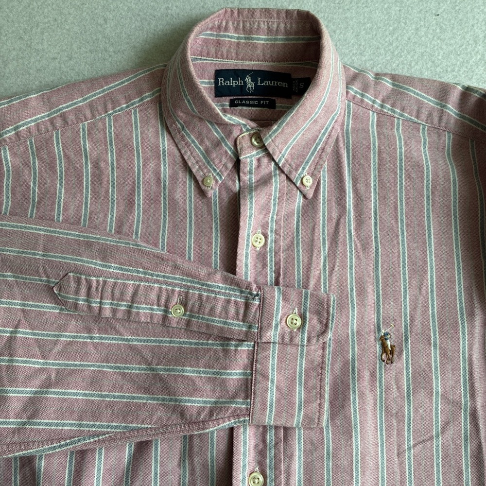 Vintage Polo Ralph Lauren Classic Fit Long Sleeve Button Down Small Preppy Pony